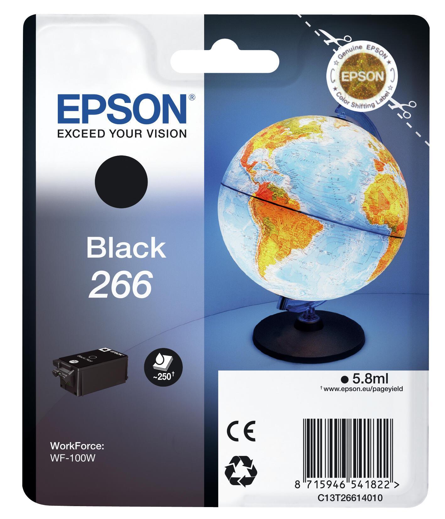 INK Epson 266 / C13T26614010 / 260 faqe – Zezë - 1