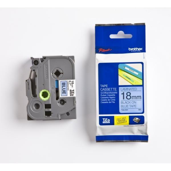 Shirit për Printer 3D Brother Colour Ribbon TZE-541 / TZE541 - Zezë mbi Blu - 2