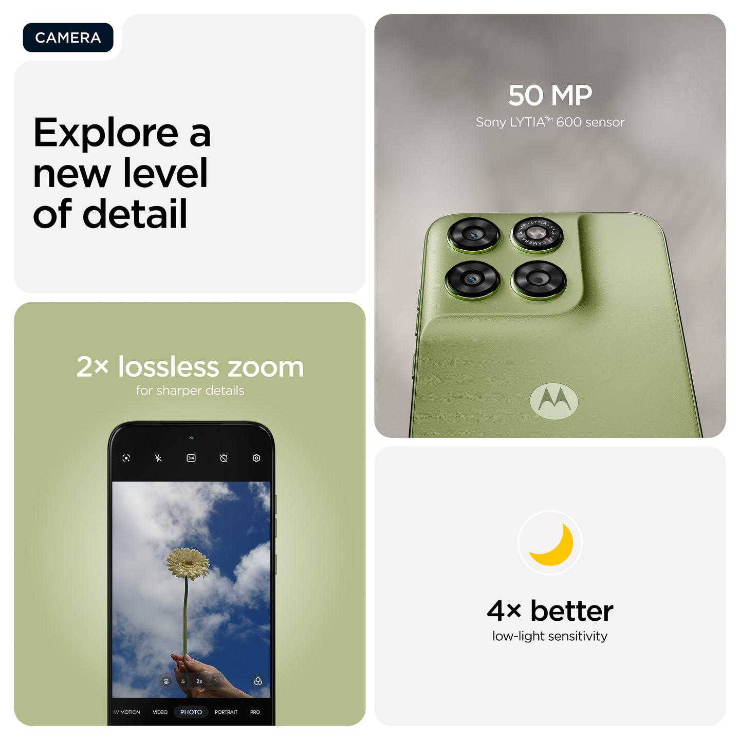 Telefon Motorola moto g67 / 4GB / 256GB / 5G / Hybrid Dual SIM - Gjelbër - 2