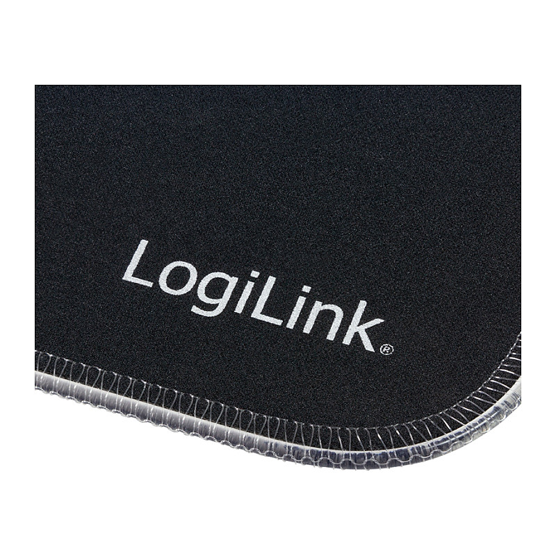 Mauspad Gaming LogiLink ID0183 / 350 x 260 x 3mm / Poliester + Gomë natyrale / RGB LED / Anti-rrëshqitës / Micro-USB - Zezë - 4
