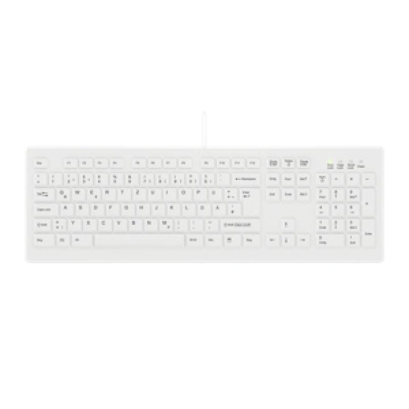 Tastierë Me kabllo Contour Design Active Key AK-C8100F / Wired / 100% / 105 Keys / USB / QWERTZ / IP68 - Bardhë