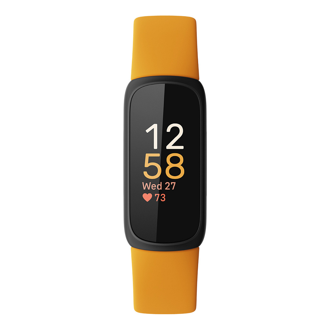 Orë e Mençur Fitbit Inspire 3 FB424BKYW / 1.58" AMOLED / Bluetooth 5.0 / 5 ATM / Fitness Tracker – Portokalli