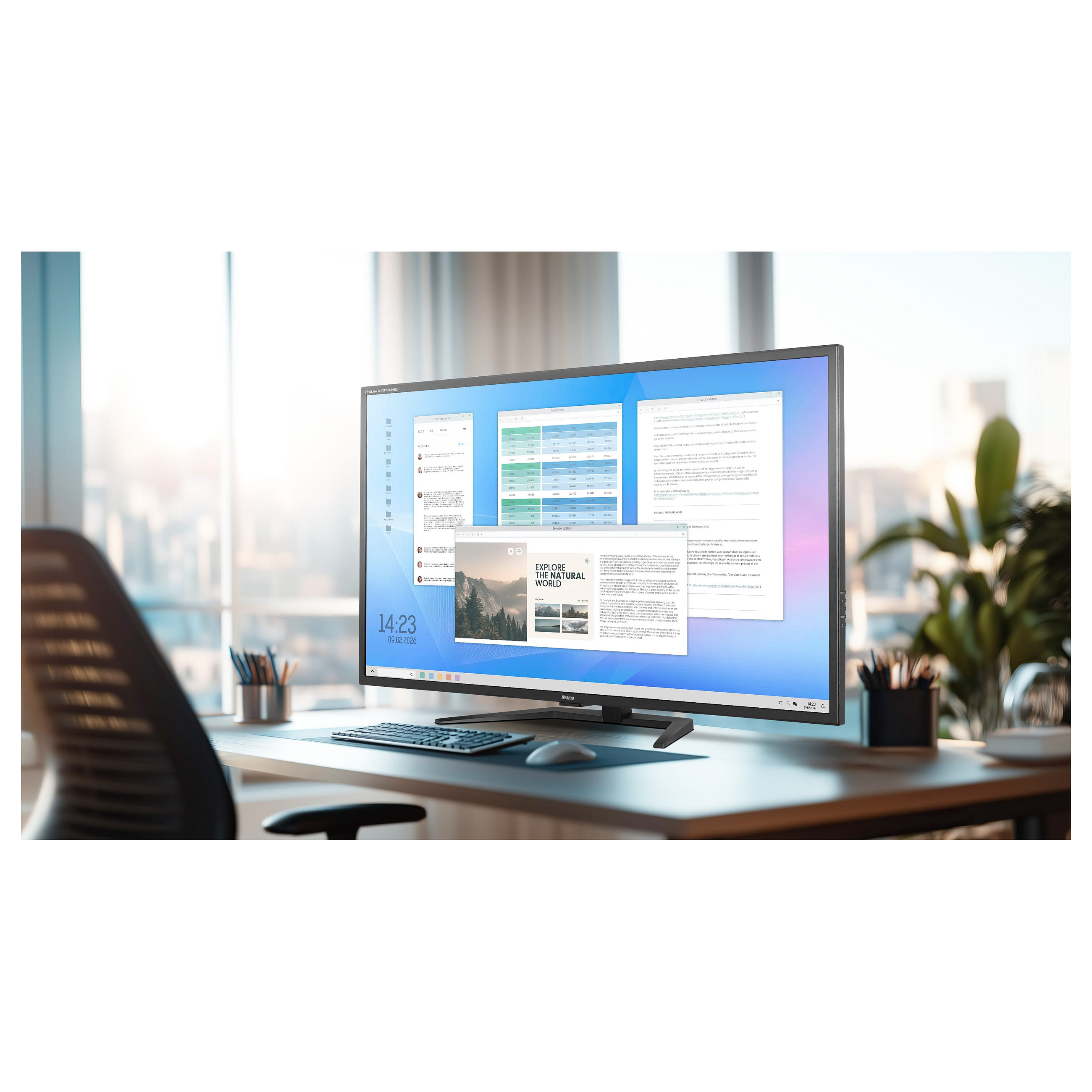 Monitor iiyama ProLite X4373UHSU-B2 / 43"/ 4K Ultra HD VA LED / 60Hz / 3ms / HDMI+DP - Zezë - 17