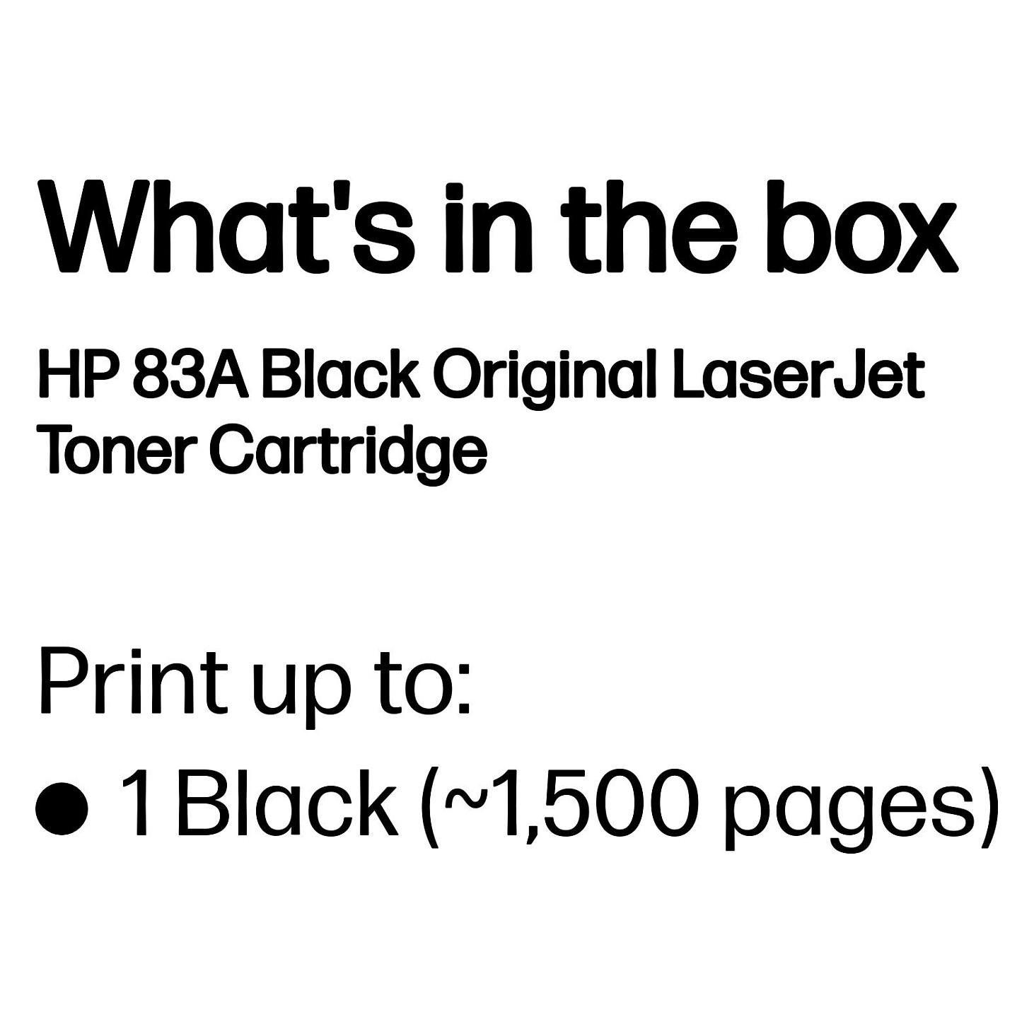 HP 83A Black Original LaserJet toner cartridge - 3