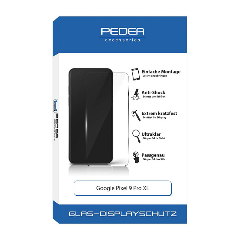 Mbrojtëse për ekran PEDEA / Google Pixel 9 Pro XL / Xham Tempered Glass - Transparente - 1