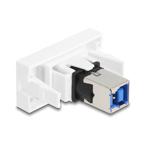 Modul USB DeLOCK 90910, USB 5 Gbps Type-A Femër në Type-B Femër, Easy 45 – Bardhë - 2