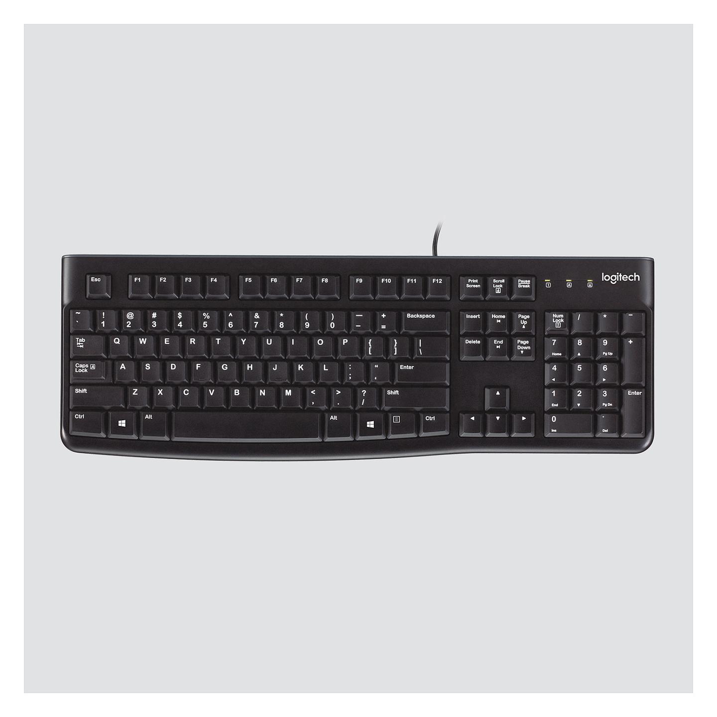 Tastierë me kabllo Logitech K120 / USB / Full-Size / QWERTZ / Swiss - Zezë - 4