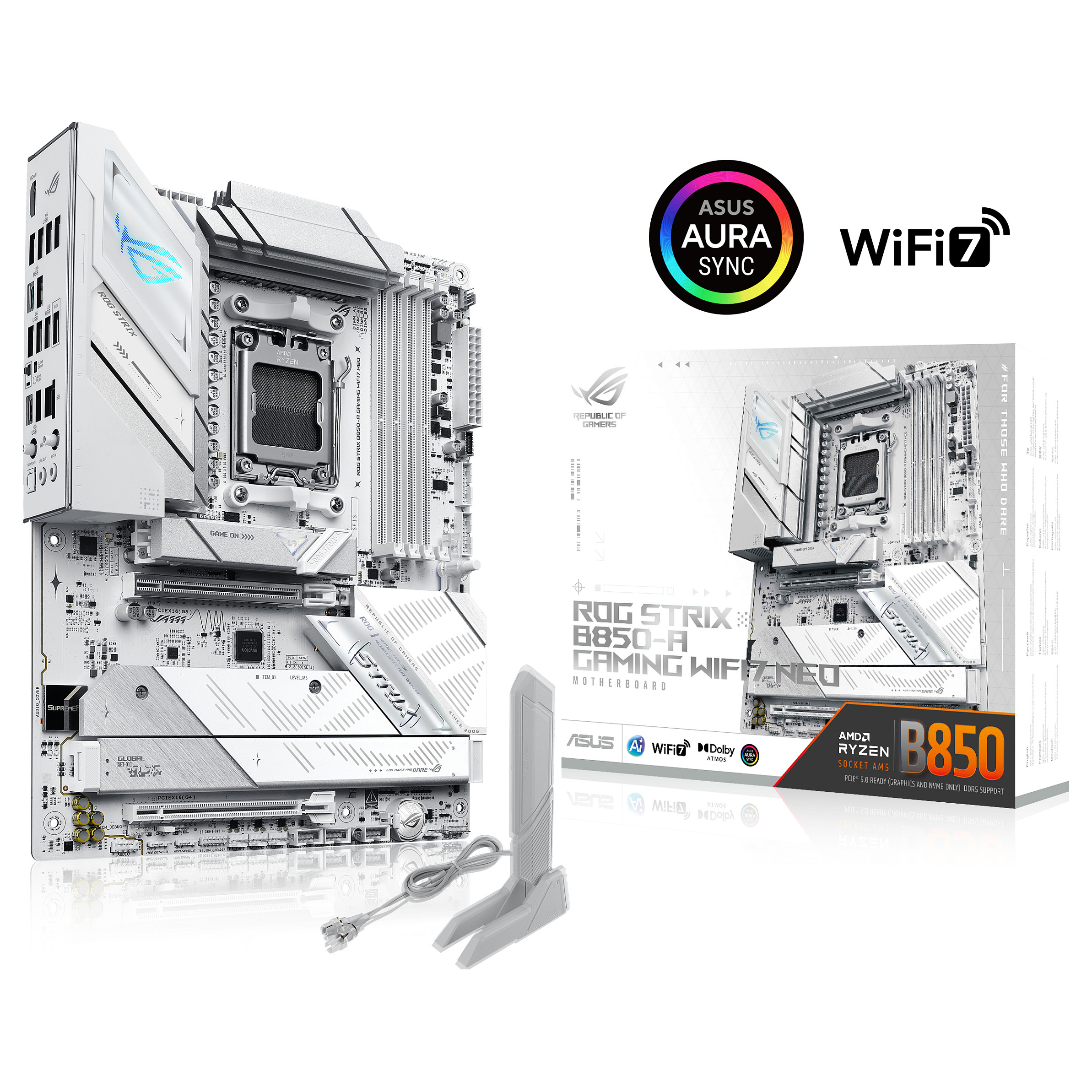 Pllakë Amë AMD AM5 ASUS ROG STRIX B850‑A GAMING Wi‑Fi 7 NEO / DDR5 / ATX / HDMI - 14