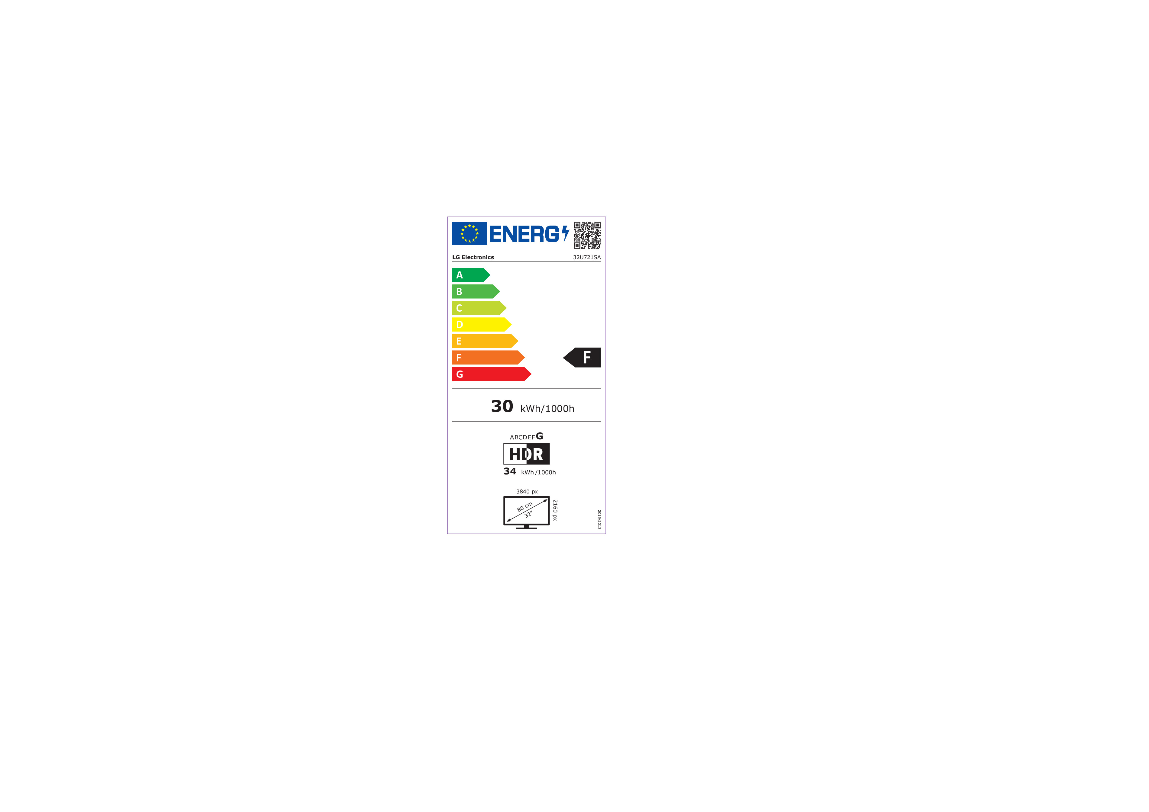 Monitor LG 32U721SA-W / 31.5"/ 4K Ultra HD VA / LCD / 60Hz / 5ms / HDMI+USB - Bardhë - 5
