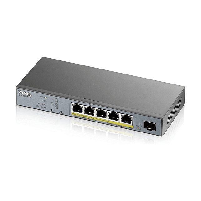 Switch 5+1P Zyxel GS1350-6HP POE M - 1