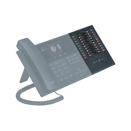 Modul Zgjerimi për Telefon VoIP Auerswald COMfortel D-XT20i / 90271 / 20 Taste të Programueshme / Ekran TFT 4.3" / USB 2.0 / 3 Nivele / Plug & Play – Zezë - 3