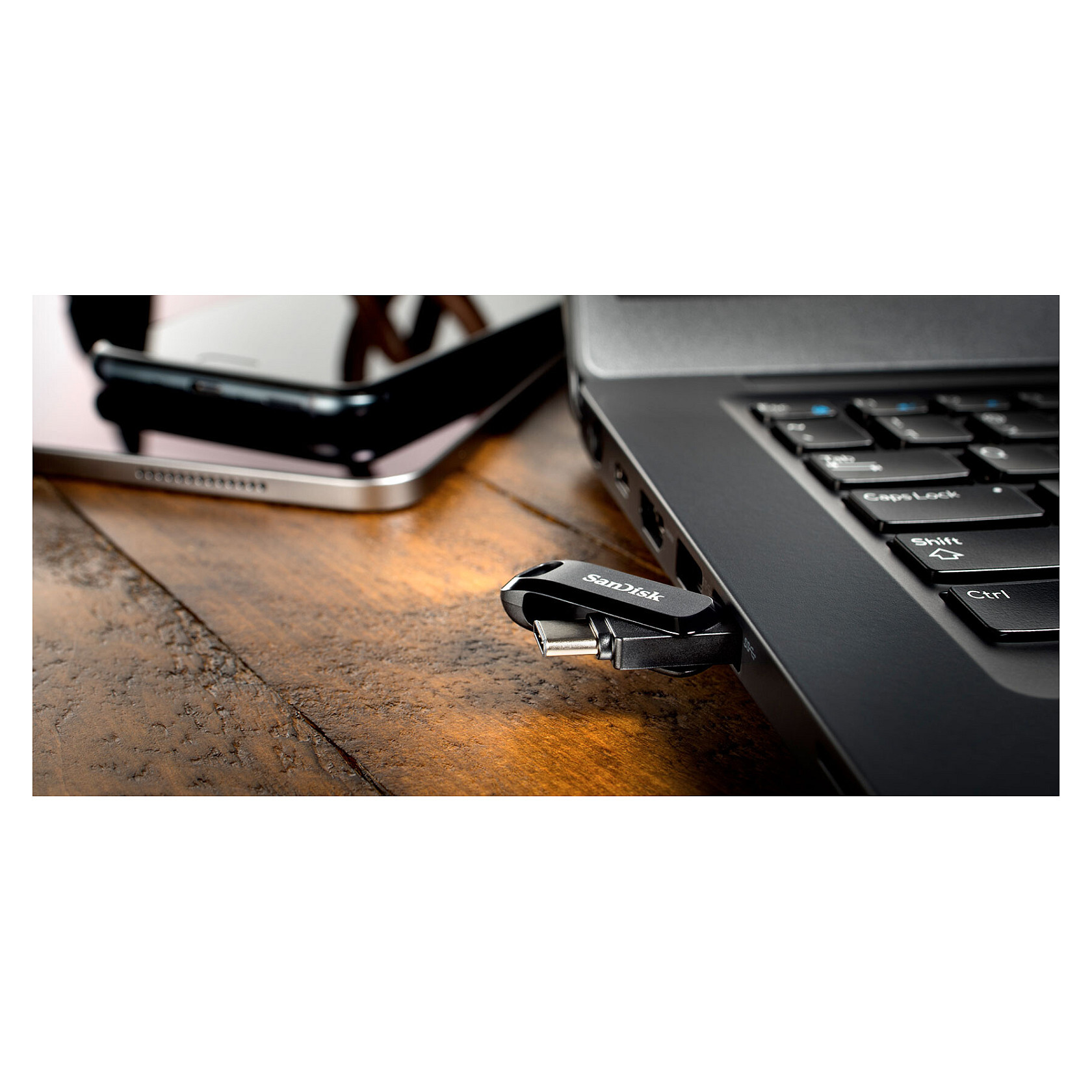 USB Flash Drive STICK 512GB USB 3.1 SanDisk Ultra Dual Drive Go Type-C - e zezë - 9