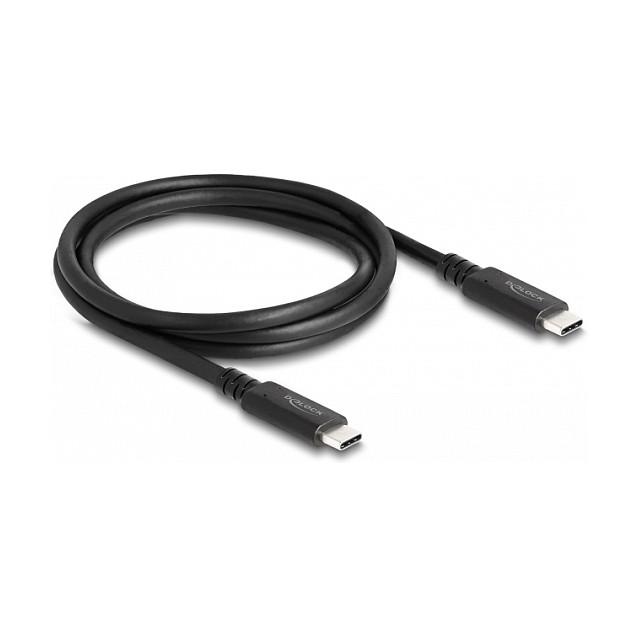 Kabllo USB DeLOCK 80009, USB-C në USB-C, USB4 40 Gbps, USB PD 3.1, 240 W, 1.2 m - Zezë - 2