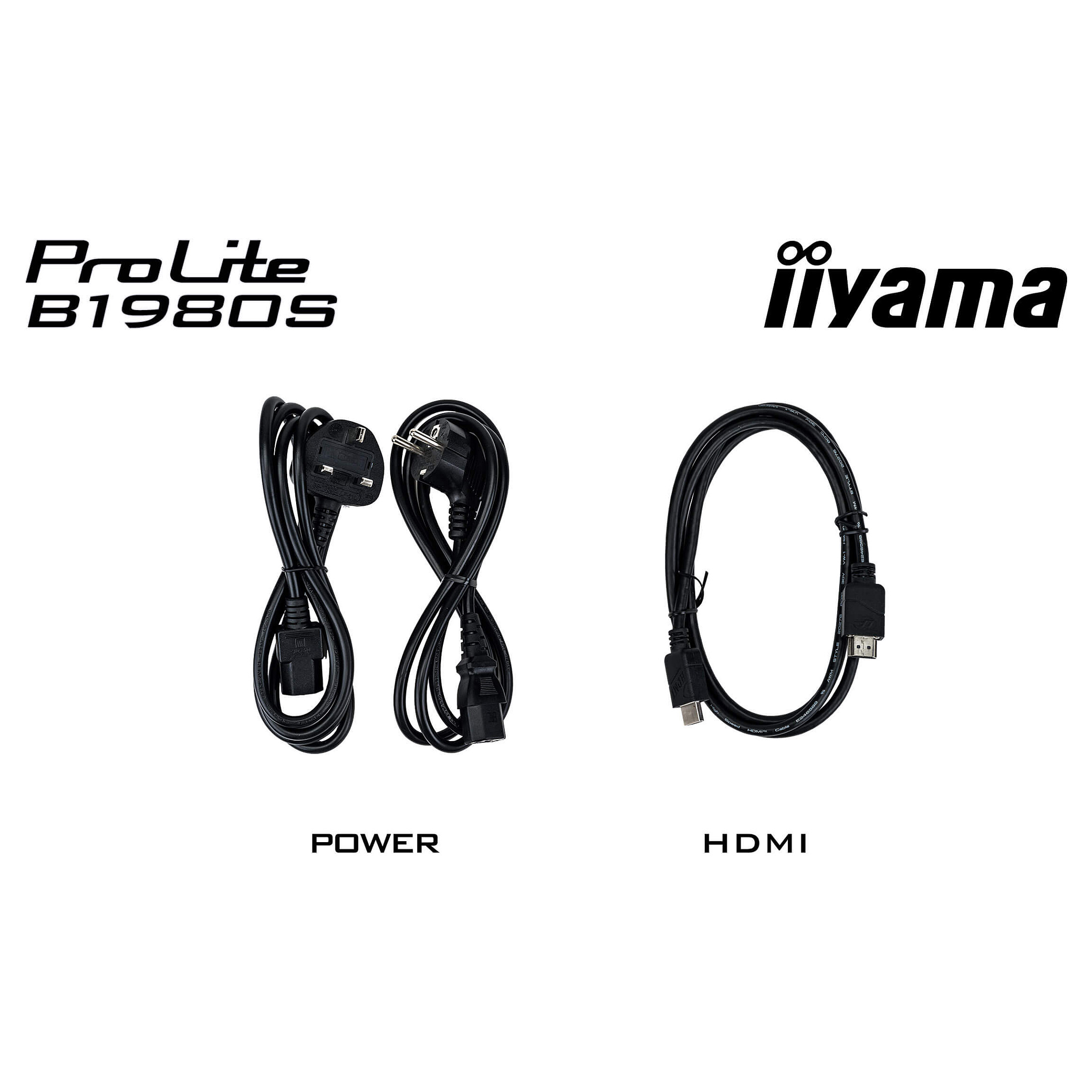 Monitor iiyama ProLite B1980S-B1 / 19″ / VGA TN LED / 75Hz / 3ms / HDMI + DP - Zezë - 12