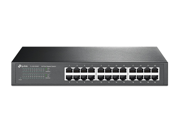 Switch TP-Link TL-SG1024D / 24-Port Gigabit / Unmanaged / Rack / Fanless / 48Gbps - Gri - 2