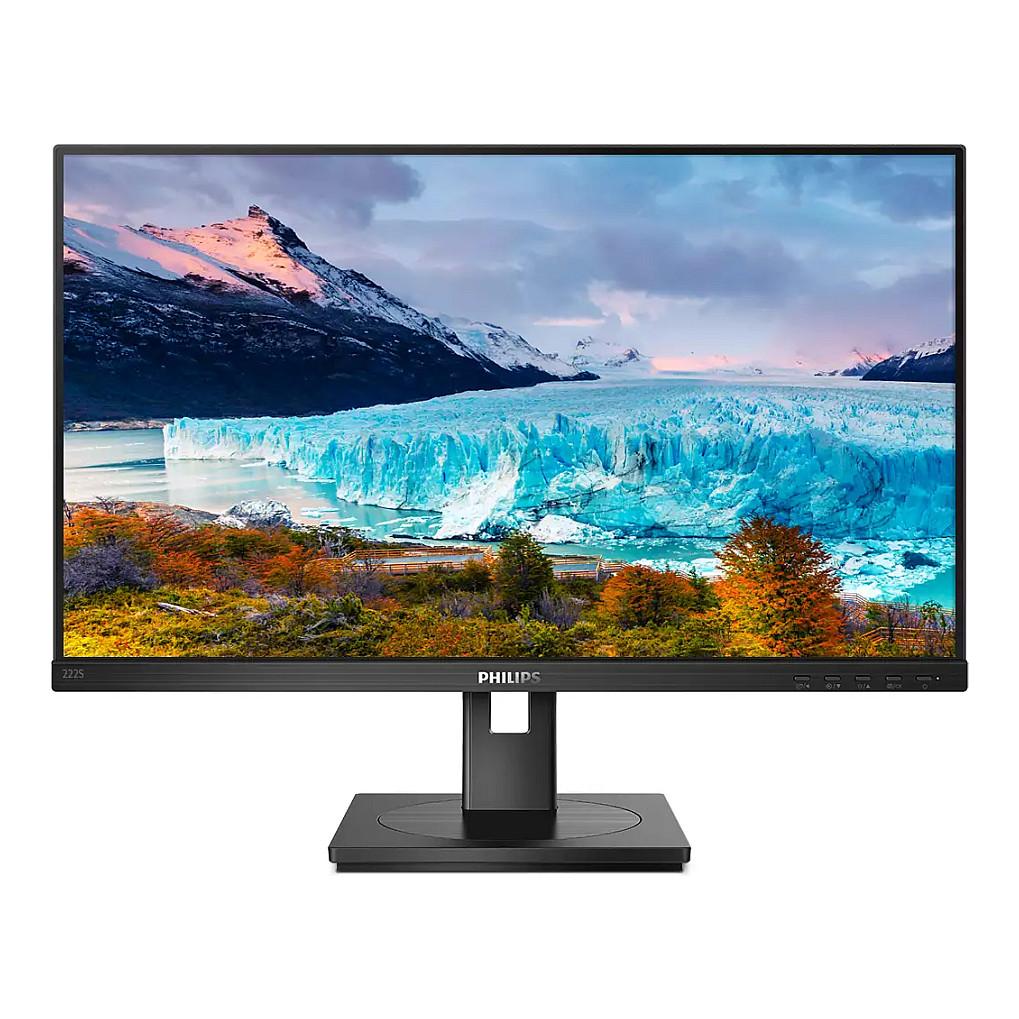 Monitor Philips S Line 222S1AE/00 / 21.5″ / FHD IPS / 75 Hz / 4 ms / DisplayPort + HDMI + DVI + VGA - Zezë - 2