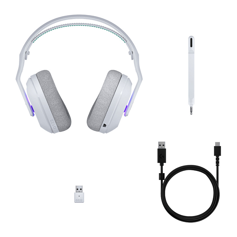 Kufje Gaming Logitech VOSS CDM – PC - Bardhë - 6