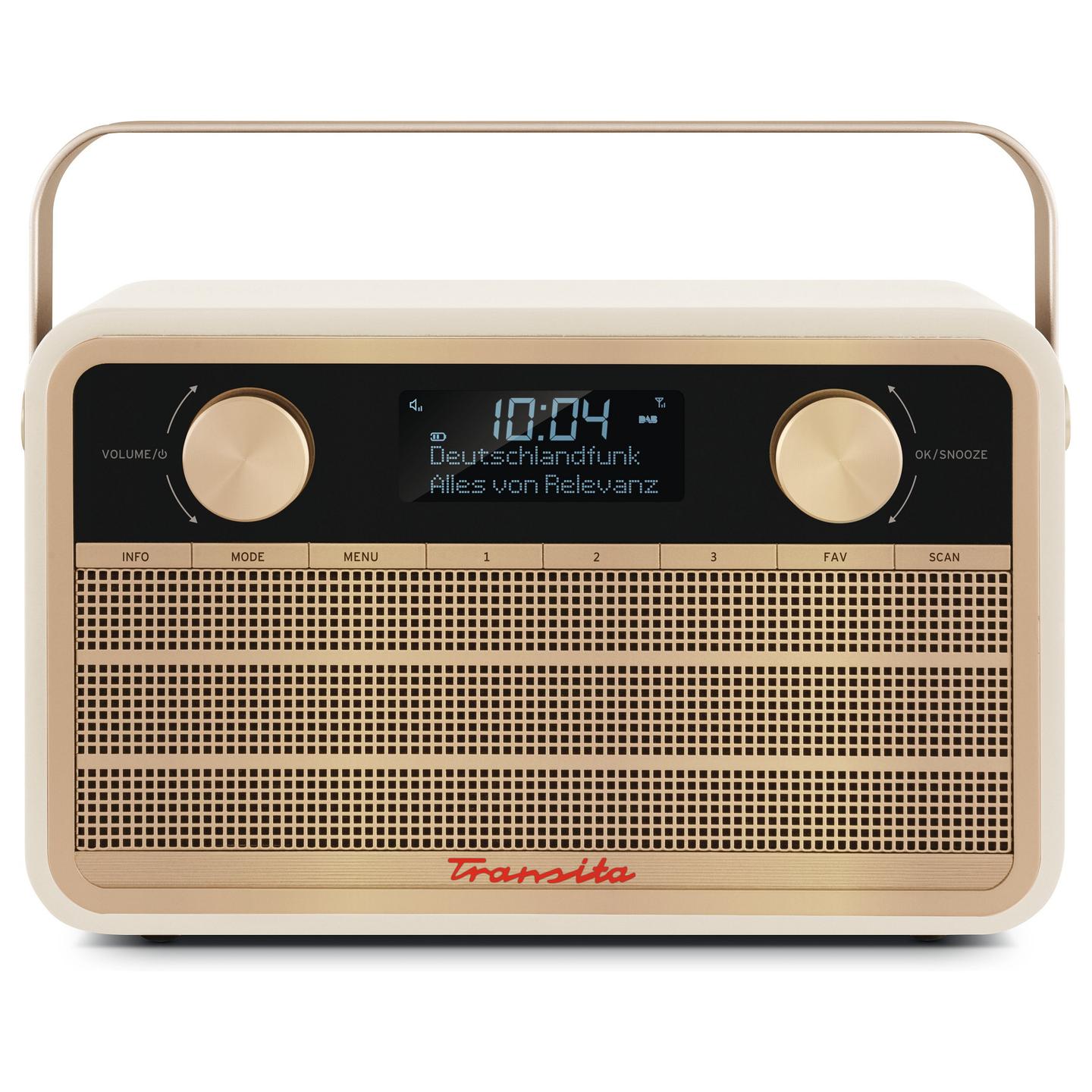 Radio portative TechniSat Transita 120, DAB+, FM, 5W, LCD – Bezhë