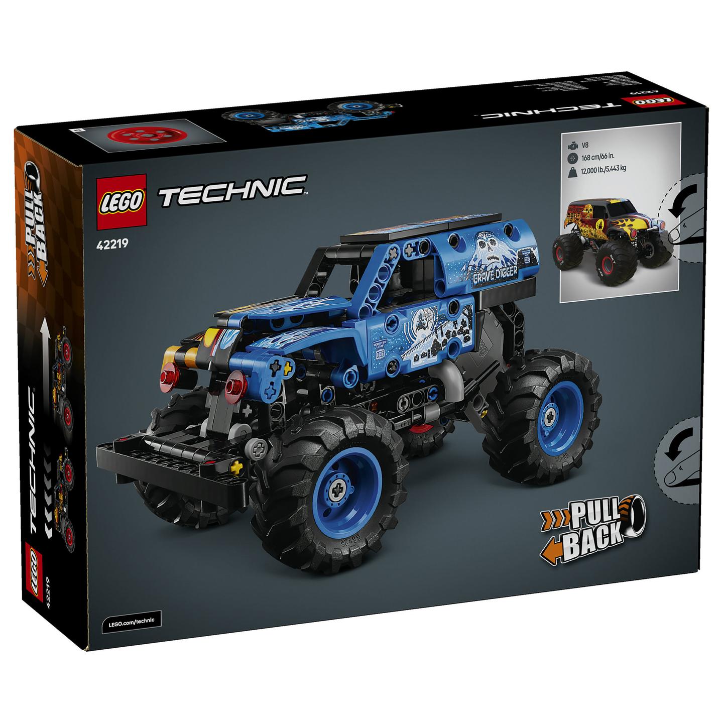 LEGO Technic Monster Jam Grave Digger Fire and Ice 42219 - 11