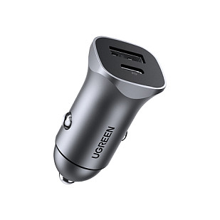 Adapter telefoni për Veturë UGREEN 30780 / 18W / 1x USB-C PD 3.0 / Quick Charge 4 / 12-24V – Zezë - 2