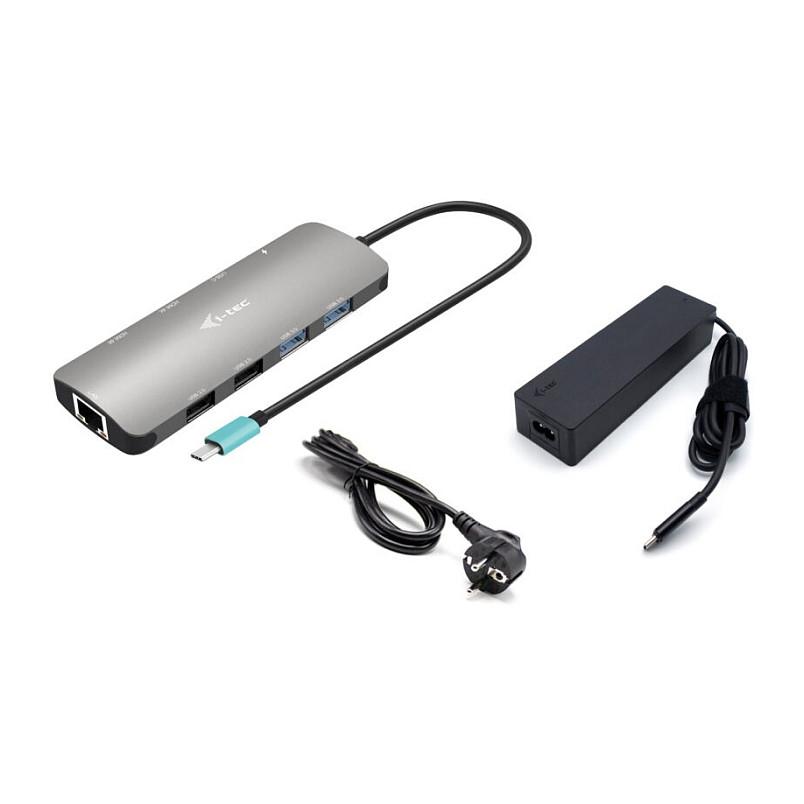 Docking Station i-tec C31NANOHDM2D100, USB-C, 2x HDMI, PD 100W, USB, Gigabit LAN - Hiri