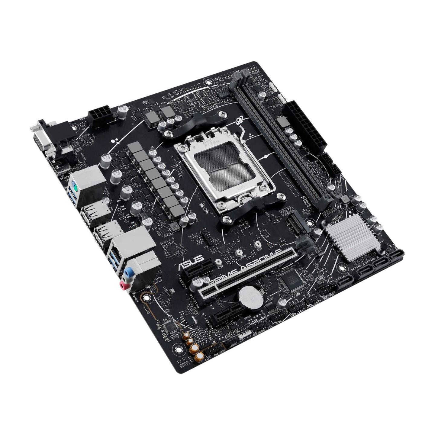 Motherboard ASUS PRIME A620M-E-CSM, AMD AM5, A620, Micro-ATX, DDR5 deri në 96GB, PCIe 4.0, M.2, 1Gb Ethernet –  - 4