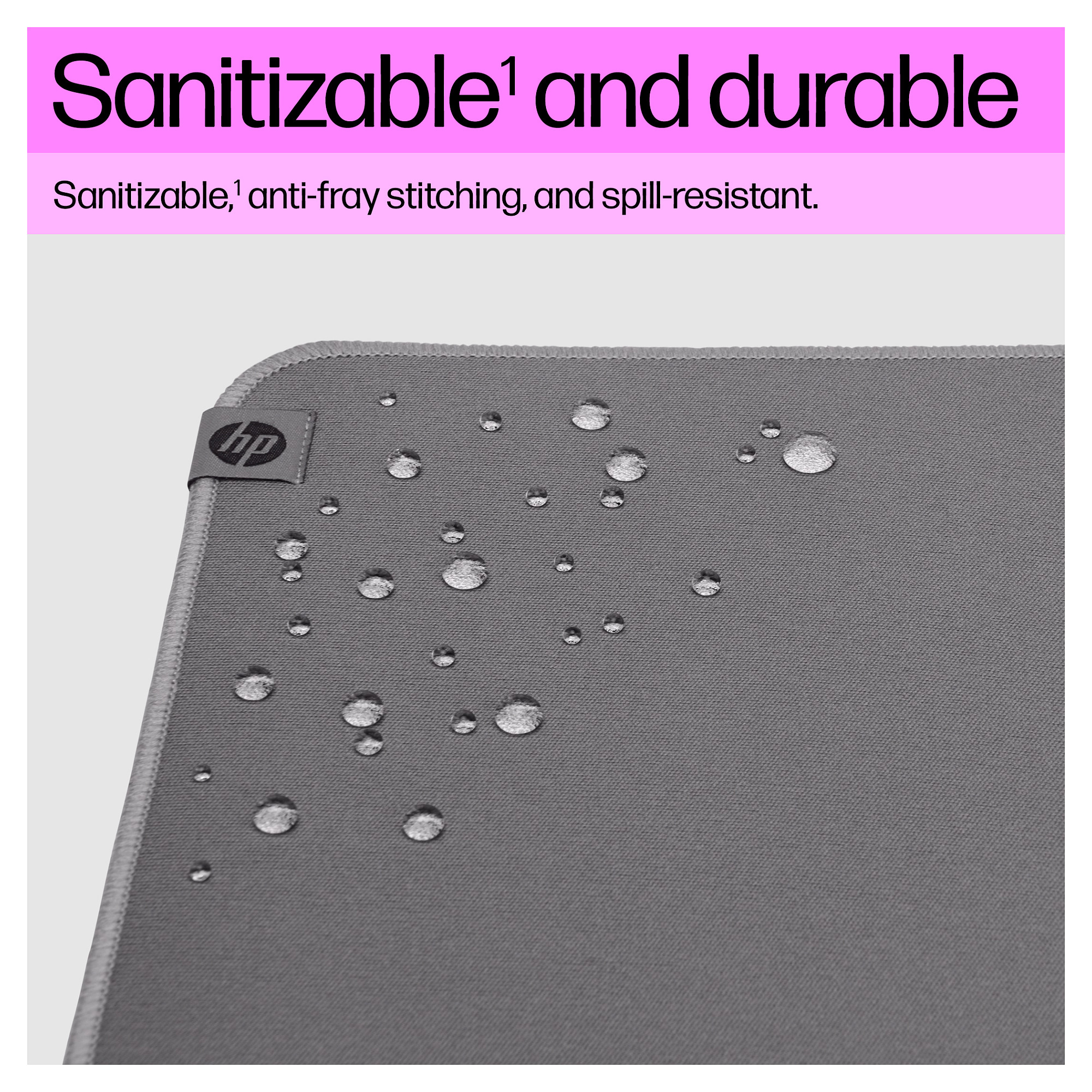 Mauspad HP 105 SANITIZABLE / 230 x 200 x 2mm - Gri - 6