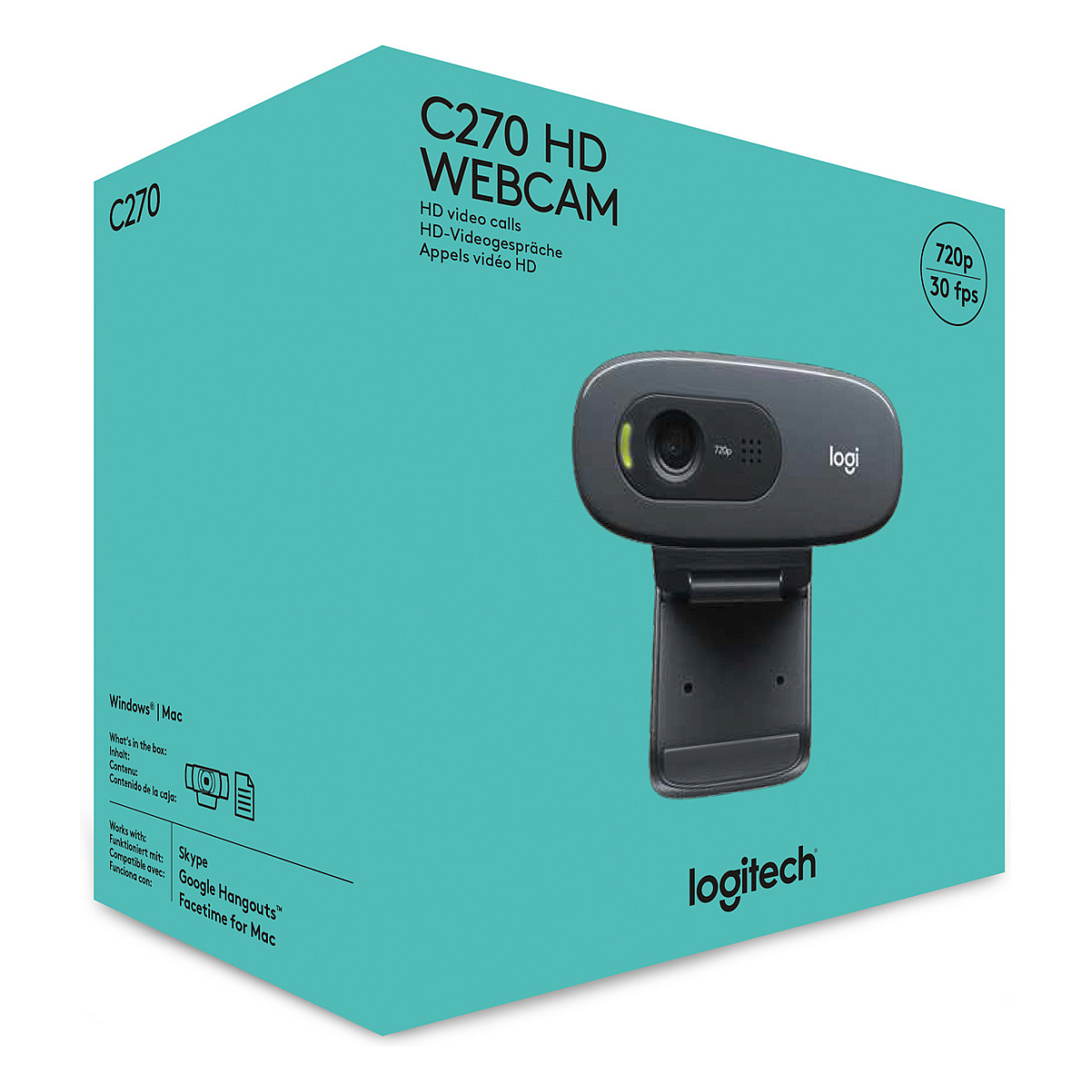 Webcam Logitech C270 HD 1280x720 - 14