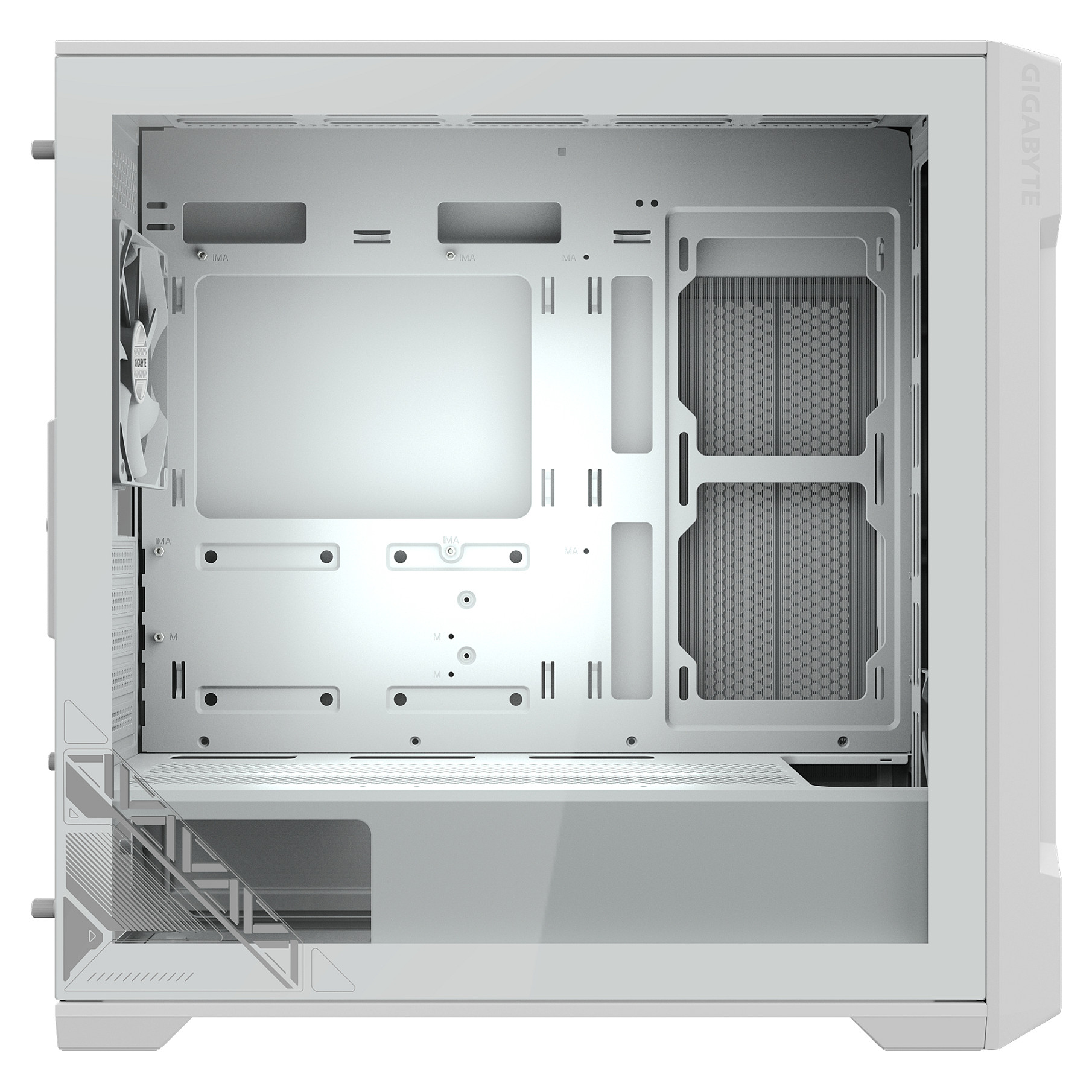 Kasë GIGABYTE C102GI Mini Tower – Bardhë - 6