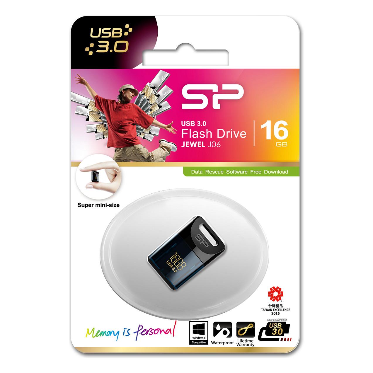 USB Flash Drive Silicon Power Jewel J06 / 16GB / USB Type-A / USB 3.2 Gen 1 - Blu - 5
