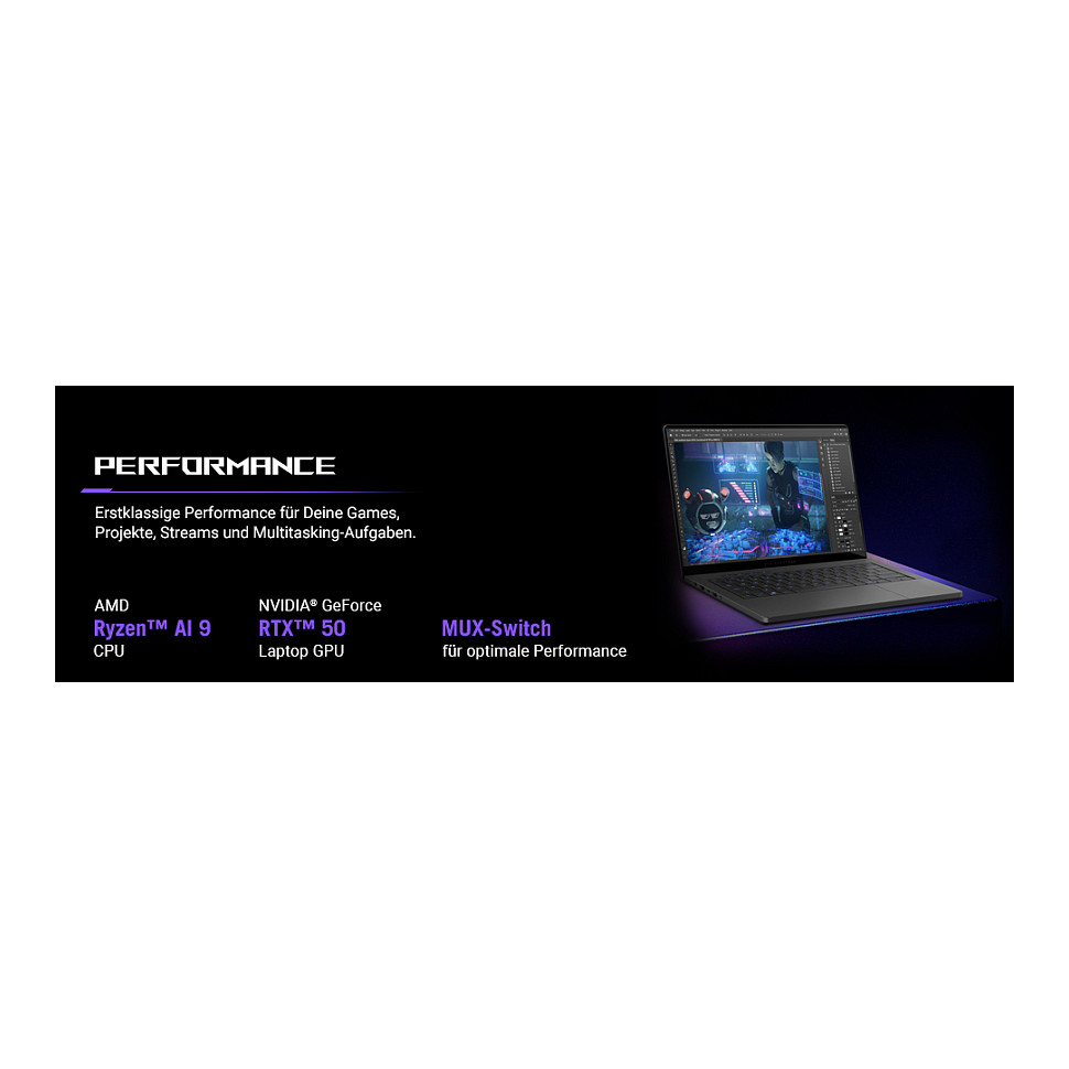 Laptop Gaming ASUS ROG Zephyrus G14 GA403WR-QS086W / Ryzen AI 9 HX 370 / 32GB LPDDR5x / 2TB / 14" WQXGA+ OLED / RTX 5070 Ti 12GB - Badhë - 7