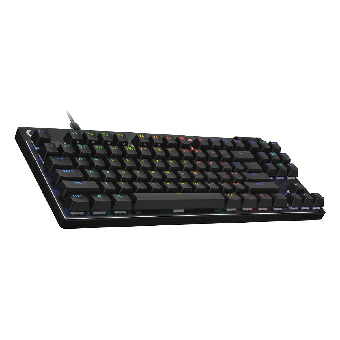 Tastierë Gaming me kabllo Logitech PRO X TKL RAPID LIGHTSYNC RGB / QWERTZ - Zezë - 2