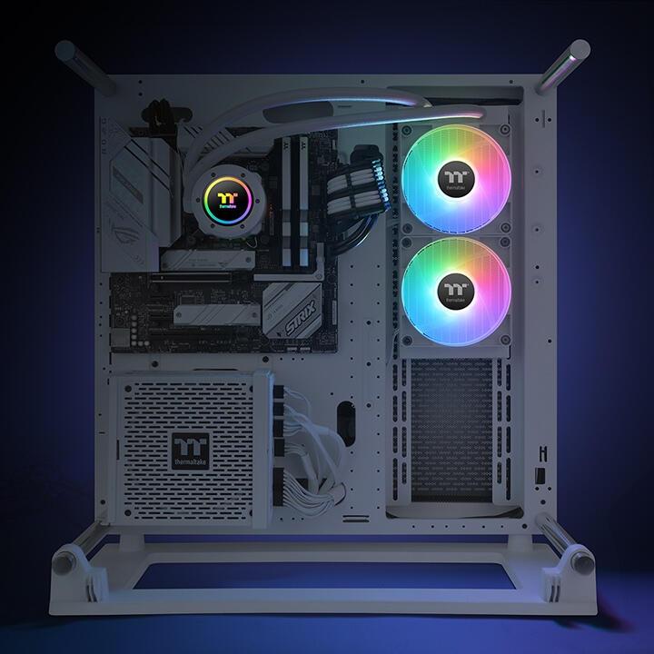 Ftohës me ujë për procesor Thermaltake TH240 V2 ARGB Sync / CL-W364-PL12SW-A – Bardhë - 4