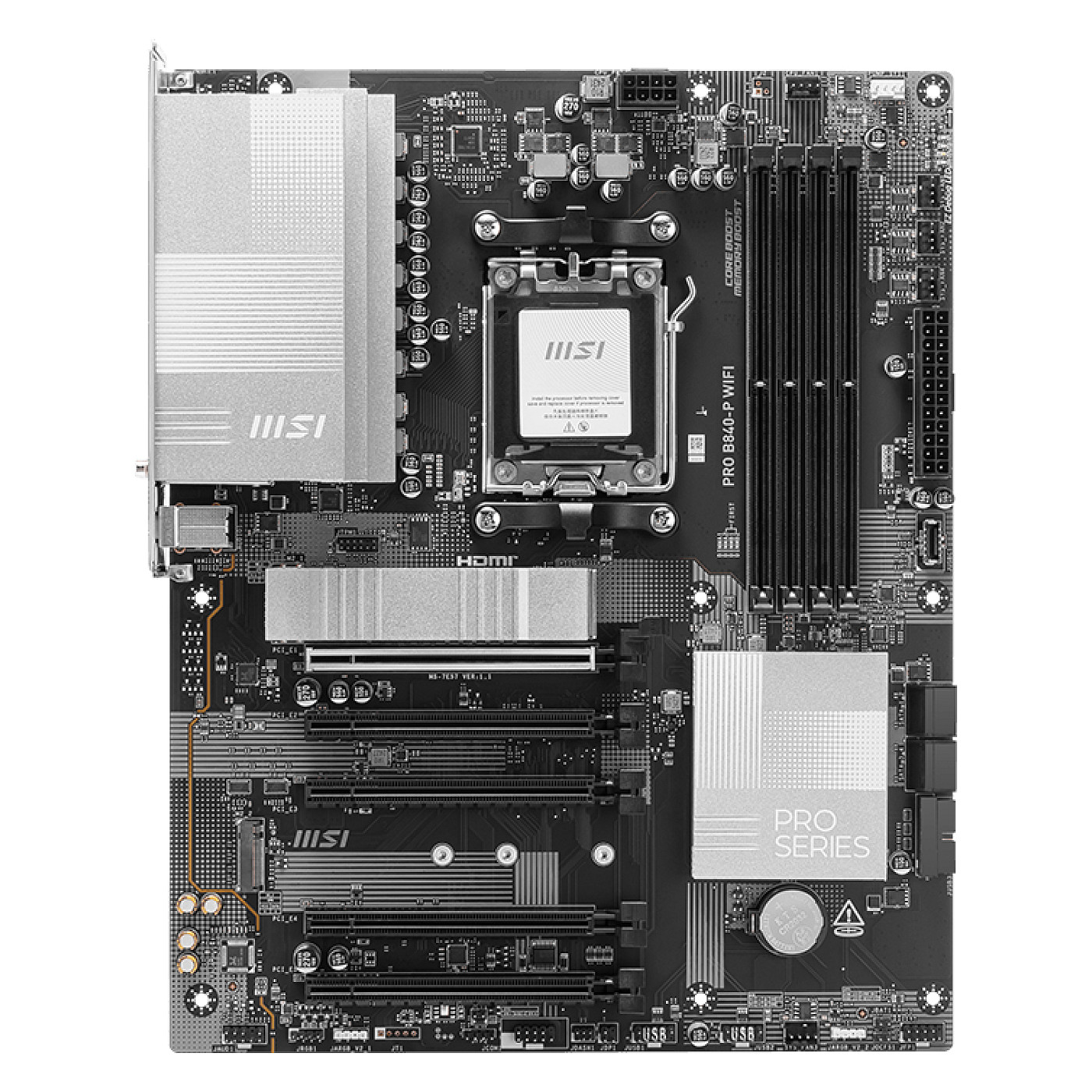 Pllakë Amë AMD AM5 MSI PRO B840-P WIFI / DDR5 / HDMI - 2