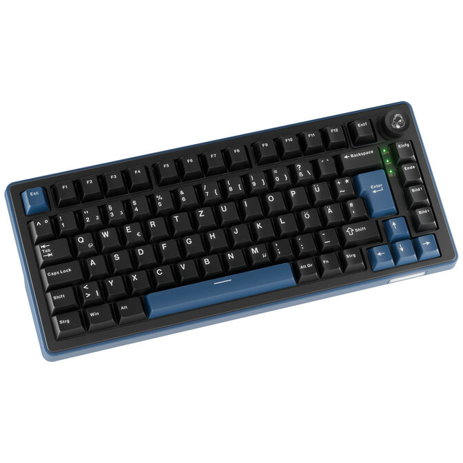 Tastierë Gaming Ducky OK-M 75 / 75% / Mekanike / KTT Linear / Hot-Swap / Wired&Wireless / RGB / USB-C / Bluetooth + 2.4 GHz - Zezë - 2