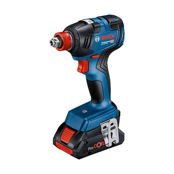 Vidator me Goditje dhe Çelës me Bateri Bosch GDX 18V-200, 18V, 200Nm, 350Nm Çlirim, Brushless - Blu/Zezë