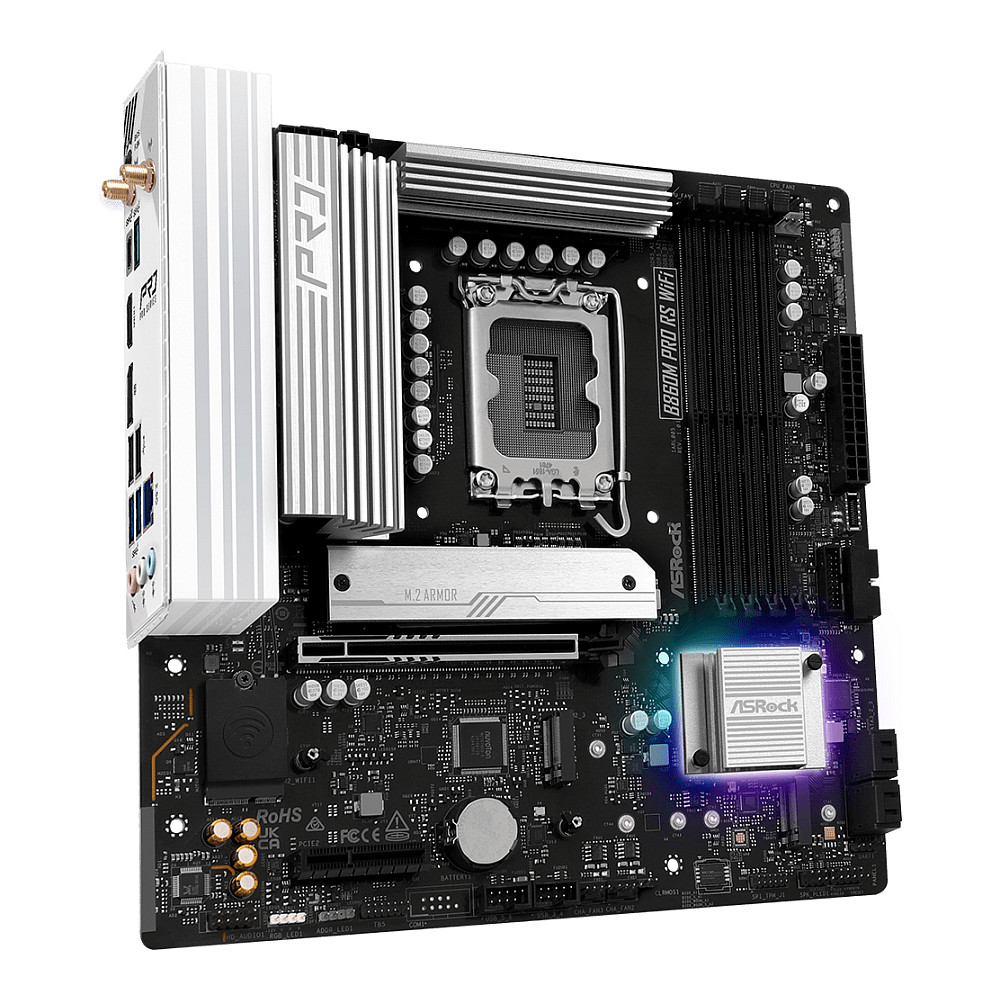 Pllakë Amë B860M Pro RS Wifi 1851 mATX HDMI/DP DDR5 - 4