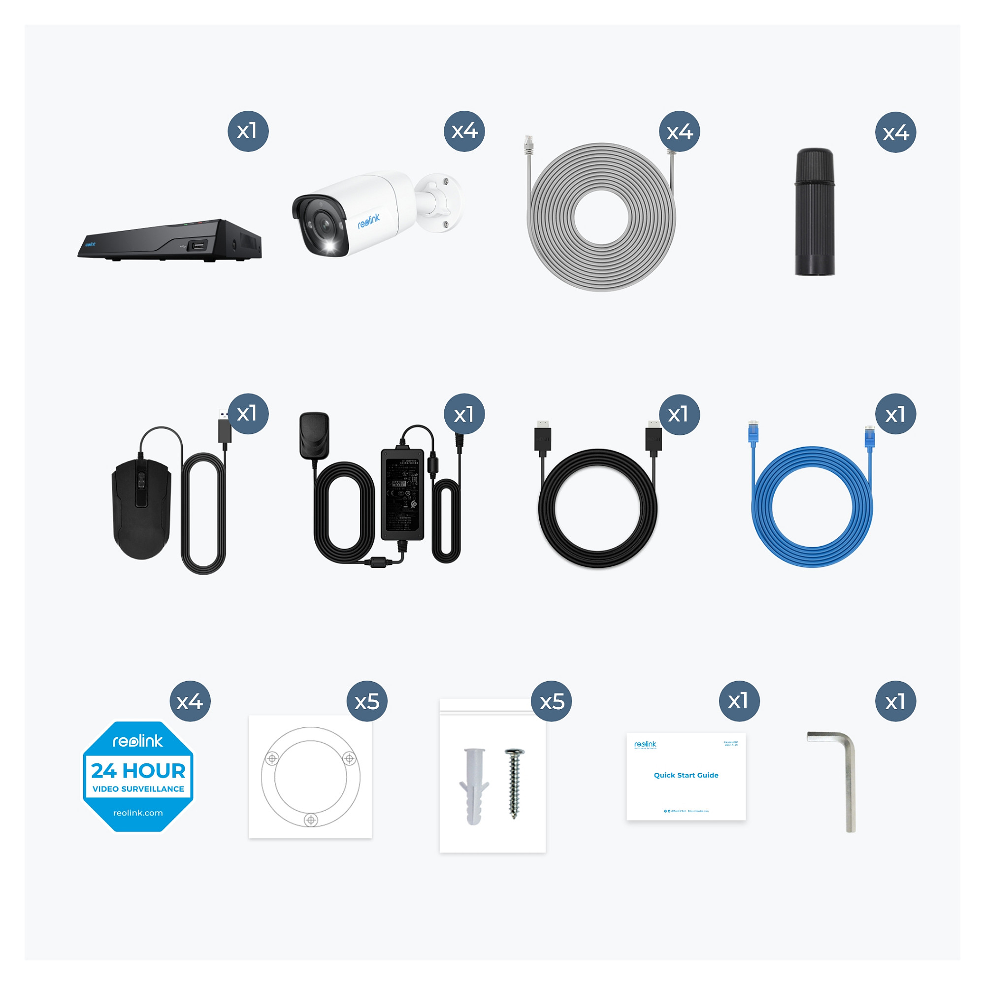 Kamera Sigurie IP CCTV Reolink NVS8-8MB4 PoE Sistem - 13