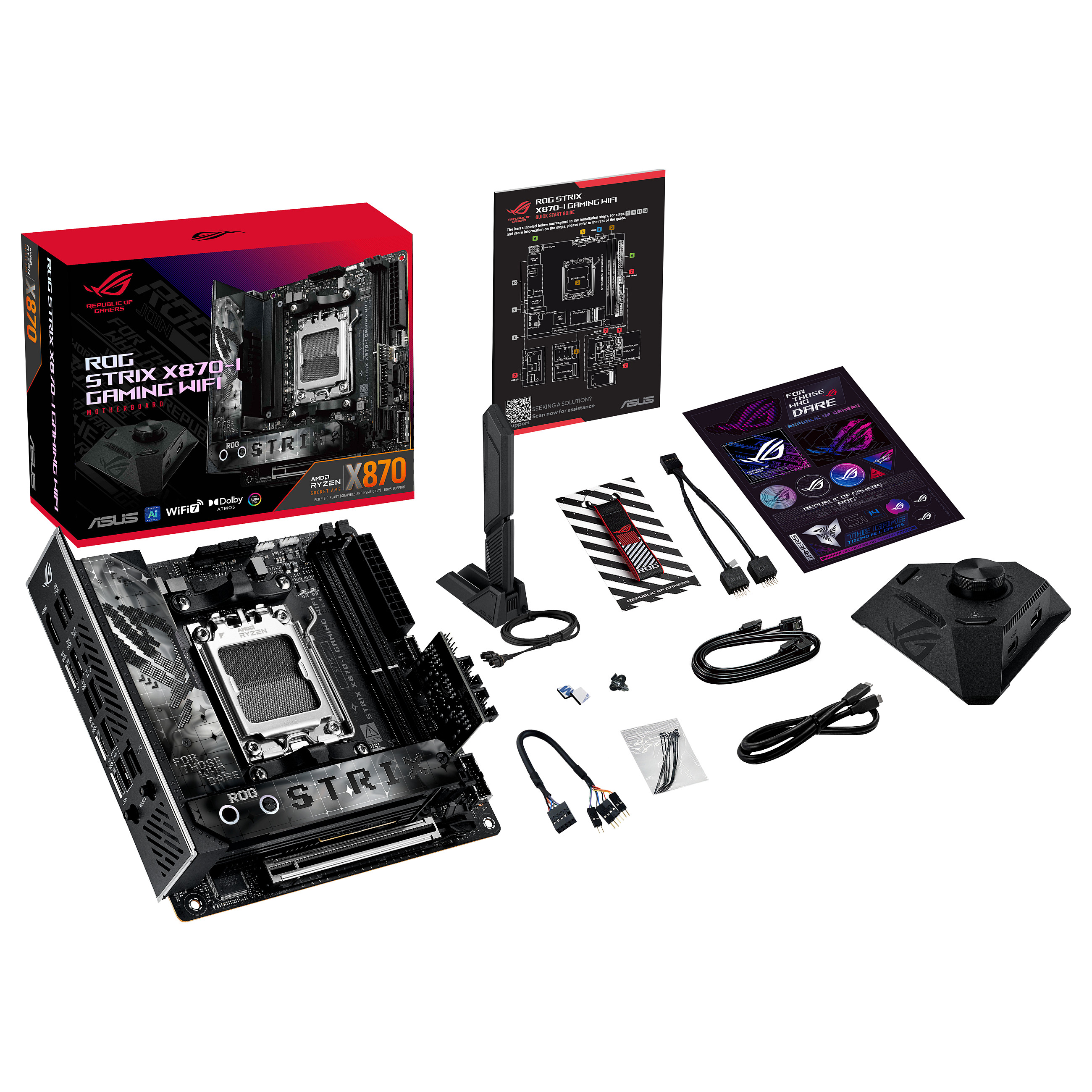 Pllakë Amë ASUS ROG STRIX X870-I Gaming WIFI AM5 ITX - 10