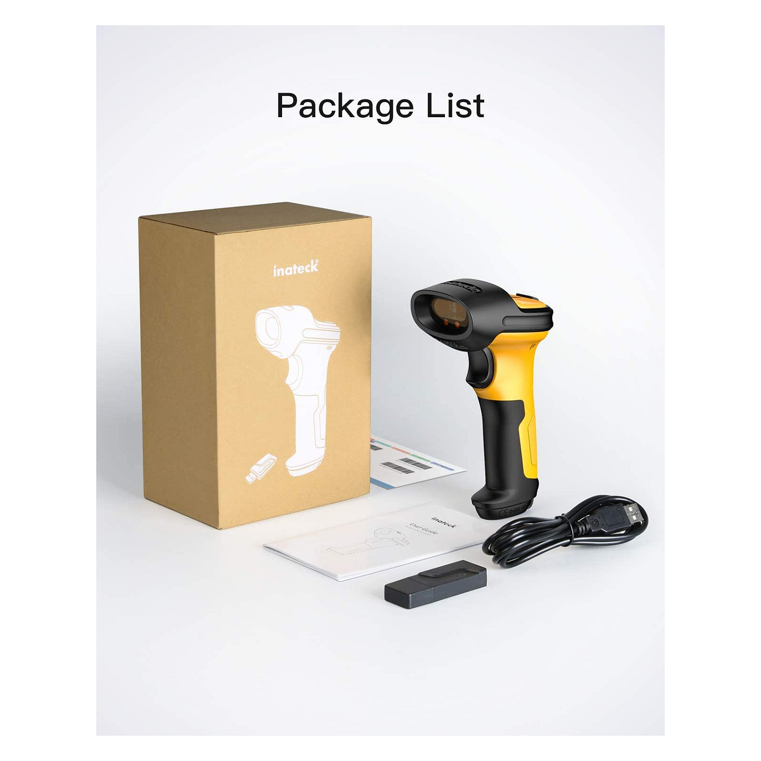 Skaner Inateck BCST-P6 Barcode - Zezë/Verdhë - 6