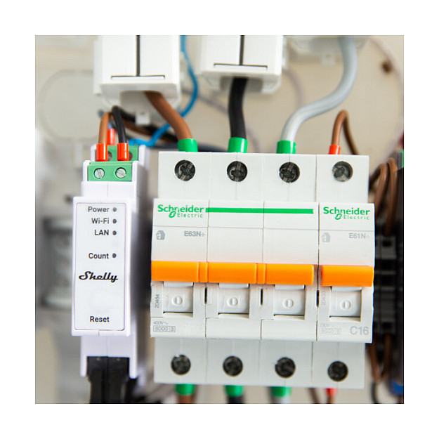 Smart Relay with 3x120A Terminals Shelly Pro 3EM 120A  Wi-Fi/LAN / Measurement Function - 4