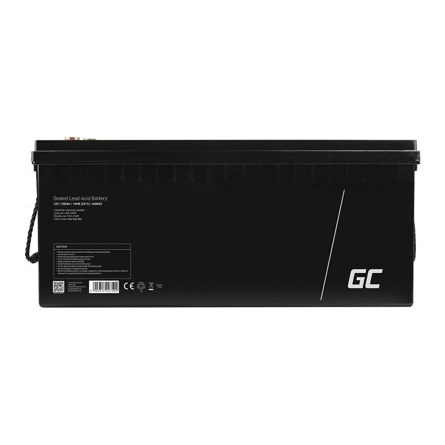 Bateri Green Cell AGM33, 12V, 200Ah, AGM VRLA - Zezë - 3