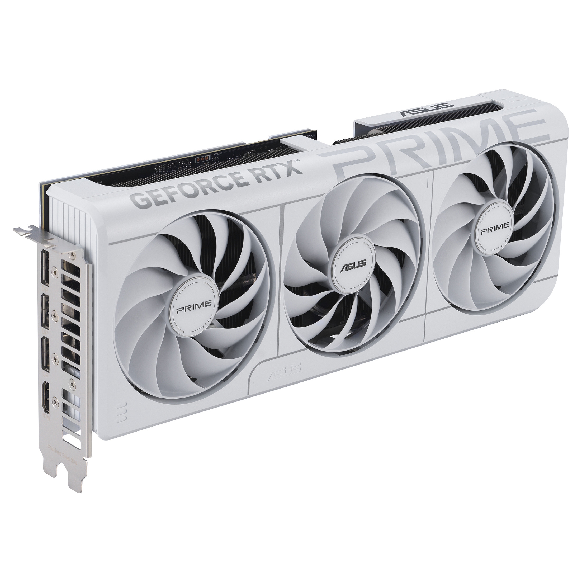 Kartë Grafike NVIDIA ASUS PRIME GeForce RTX 5070 OC / 12GB GDDR7 / PCIe 5.0 / 3 Fan - Bardhë - 2