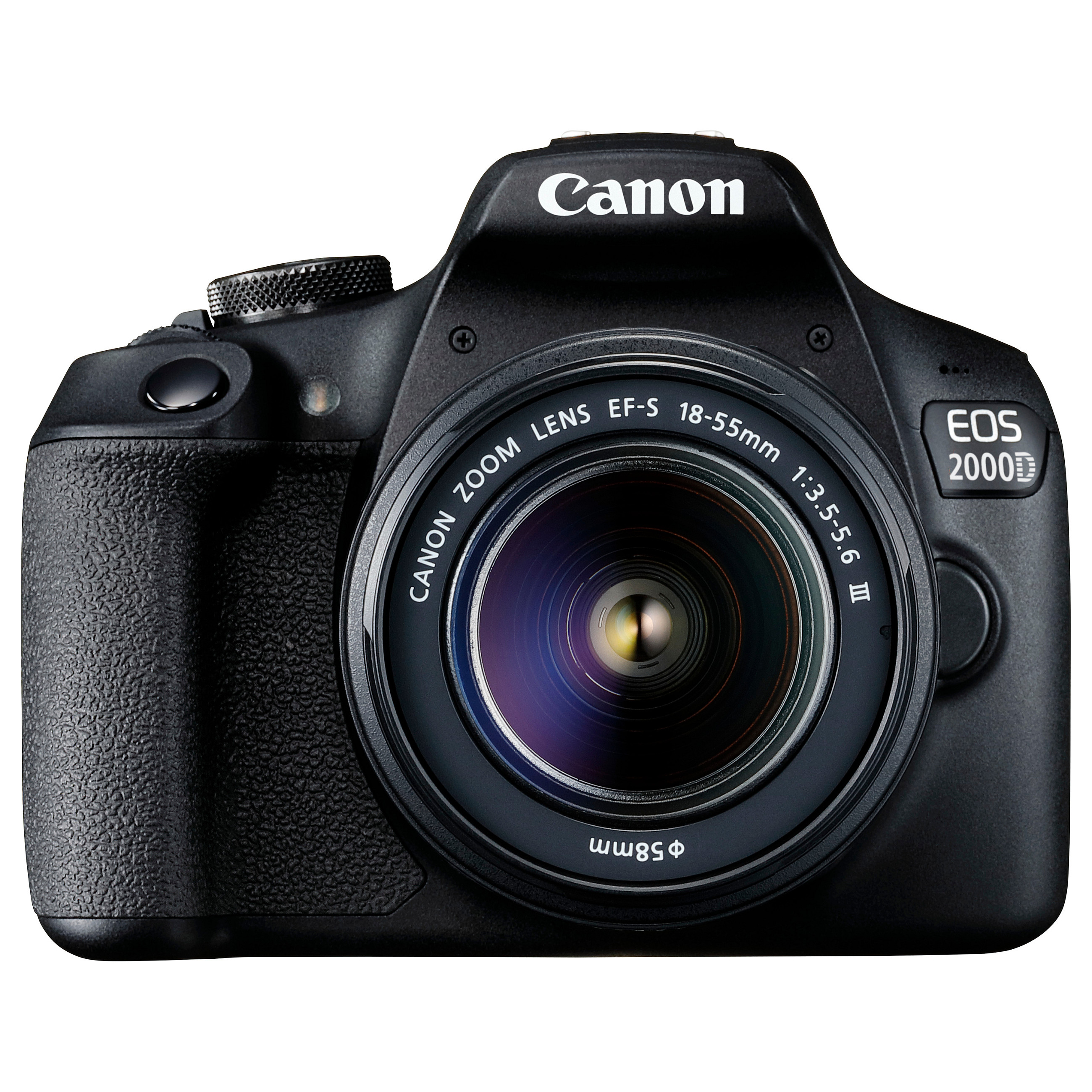 Kamerë DSLR Canon EOS 2000D / 24.1MP / EF-S 18-55mm F3.5-5.6 III / Full HD / Wi-Fi / NFC - Zezë