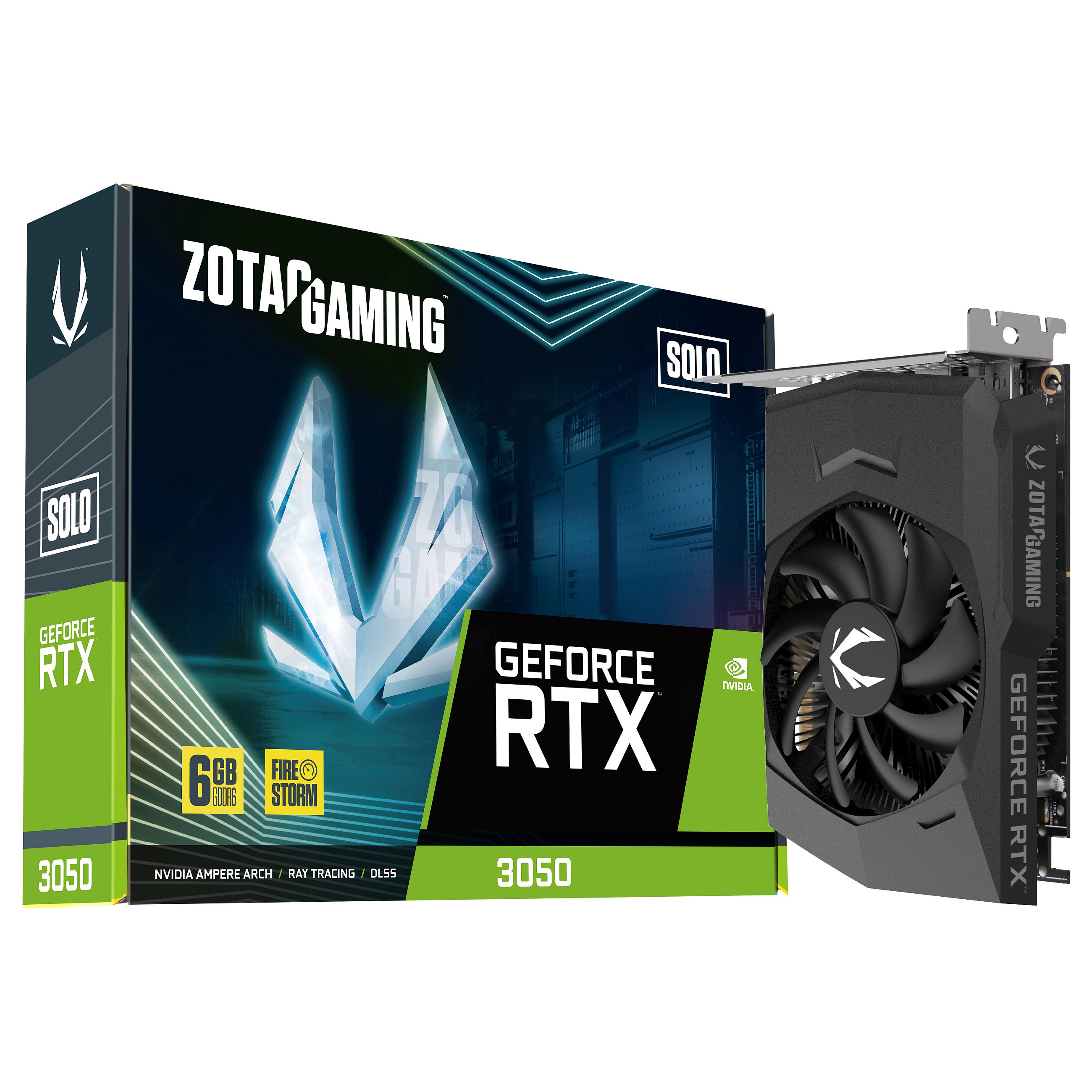 Kartelë grafike Nvidia RTX 3050 6GB ZOTAC Gaming Solo GDDR6 1Fan - 8