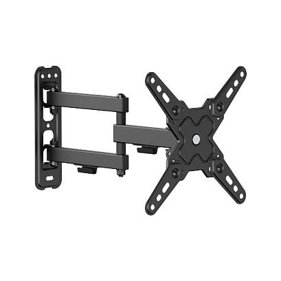 Mbajtëse Muri për TV VALUE RO17.99.1235 / 32"-43" / 20kg / 3 Nyje / Krah i Dyfishtë - Zezë