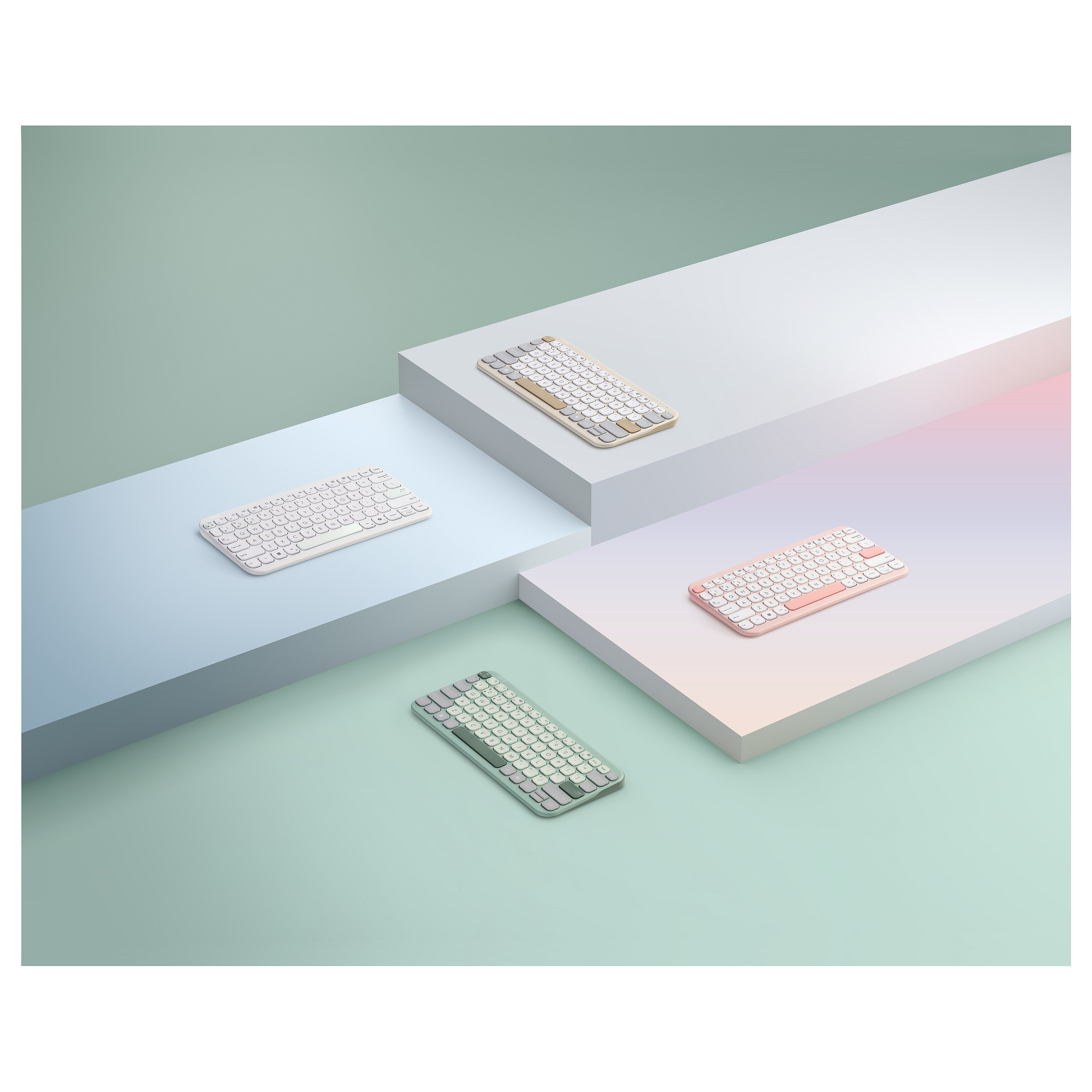 Tastierë pa Kabllo ASUS Marshmallow KW100 / QWERTZ – Bardhë - 9