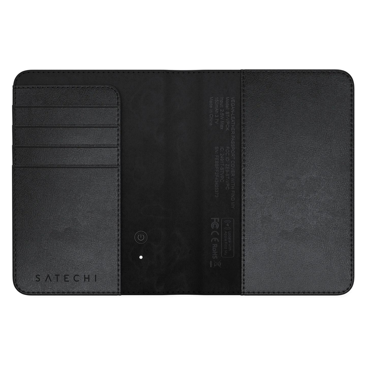Mbajtëse Pasaporte Satechi ST-VPCK / Find My / RFID / Bluetooth 5.2 - Zezë