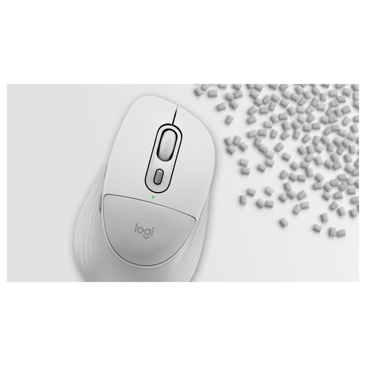 Maus pa Kabllo Logitech Signature Comfort Plus M850 L / Optik / 4.000 DPI / 6 Butona / Bluetooth - Bardhë - 4