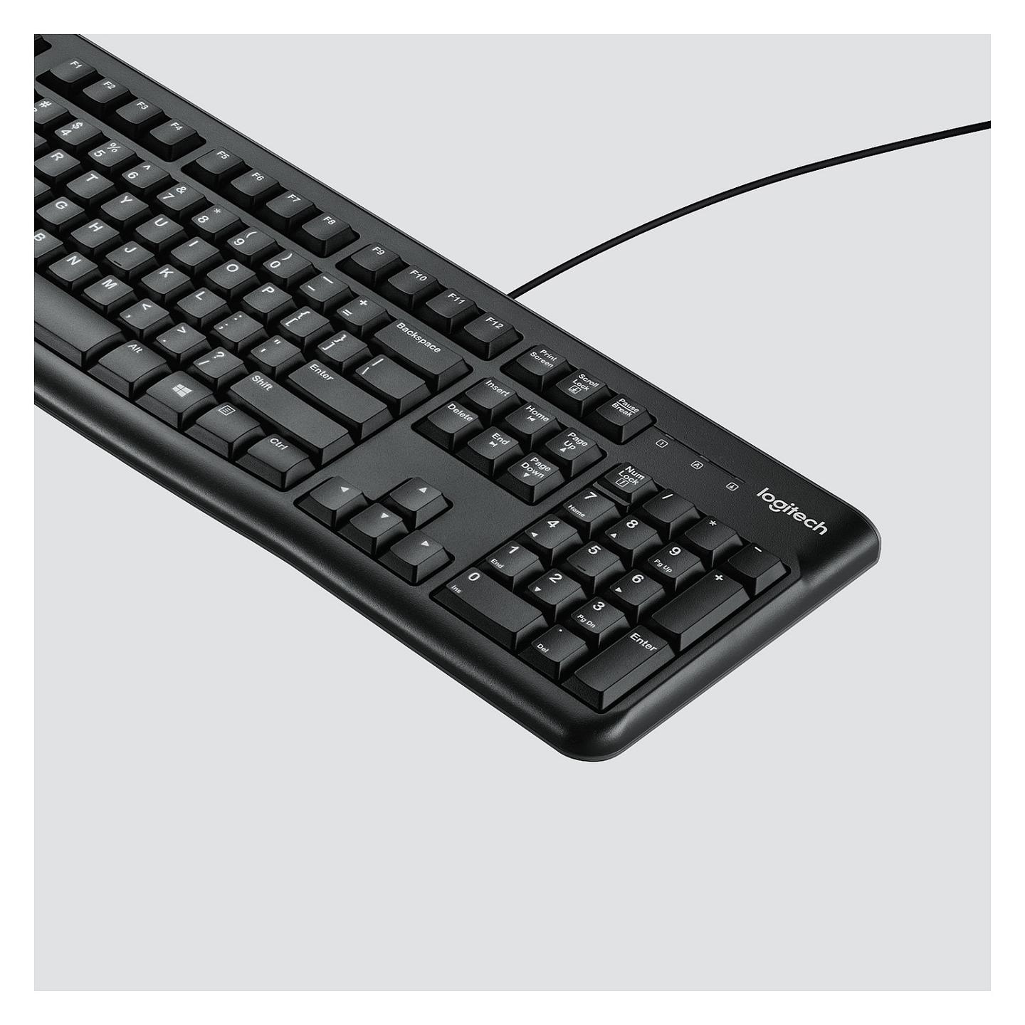 Tastierë me kabllo Logitech K120 / USB / Full-Size / QWERTZ / Swiss - Zezë - 2